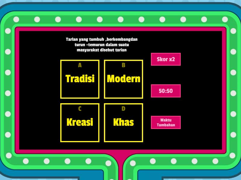 Penerapan Pola Lantai Pada Tari Tradisional - Gameshow Quiz