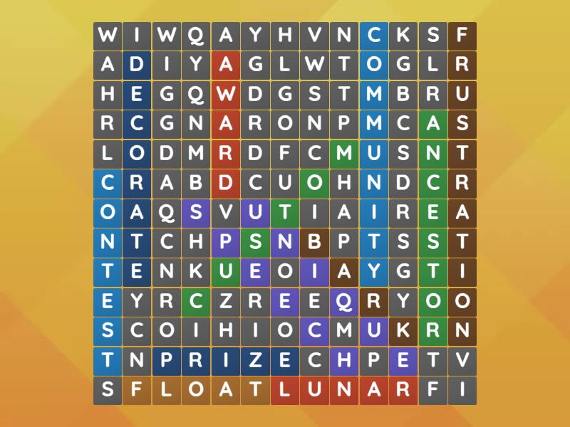 Unit 8 Vocabulary Part II - Interchange level 2 - Wordsearch