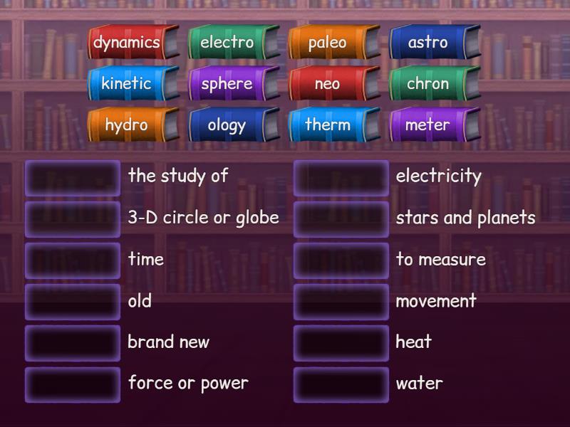 10.7 Science Terms - Match up