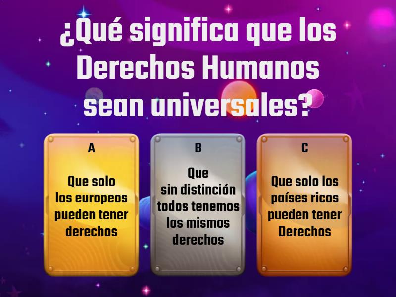 Derechos Humanos - Quiz