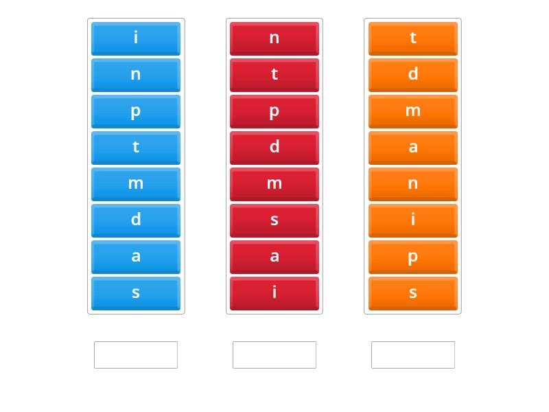 Phonics SATPINMD - Make sets