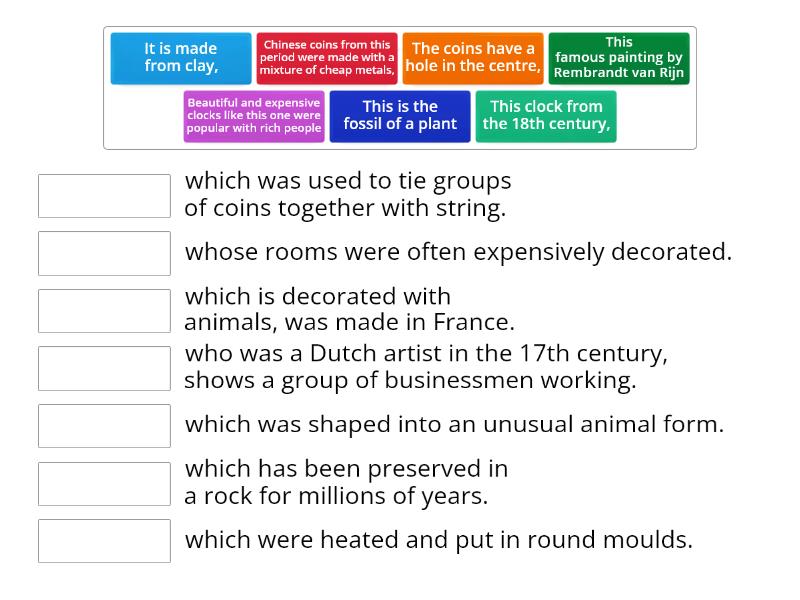 Sentence Halves Relative Clauses Match Up 