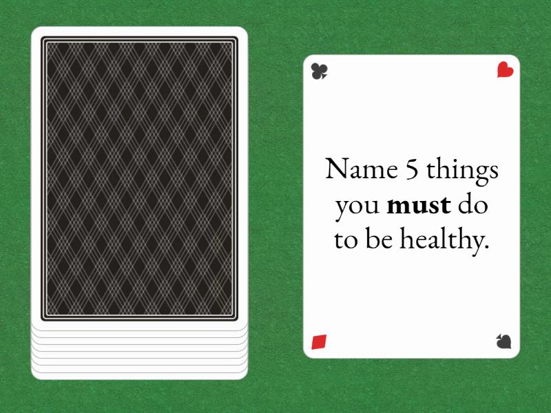 Speaking cards modal verbs - Random cards