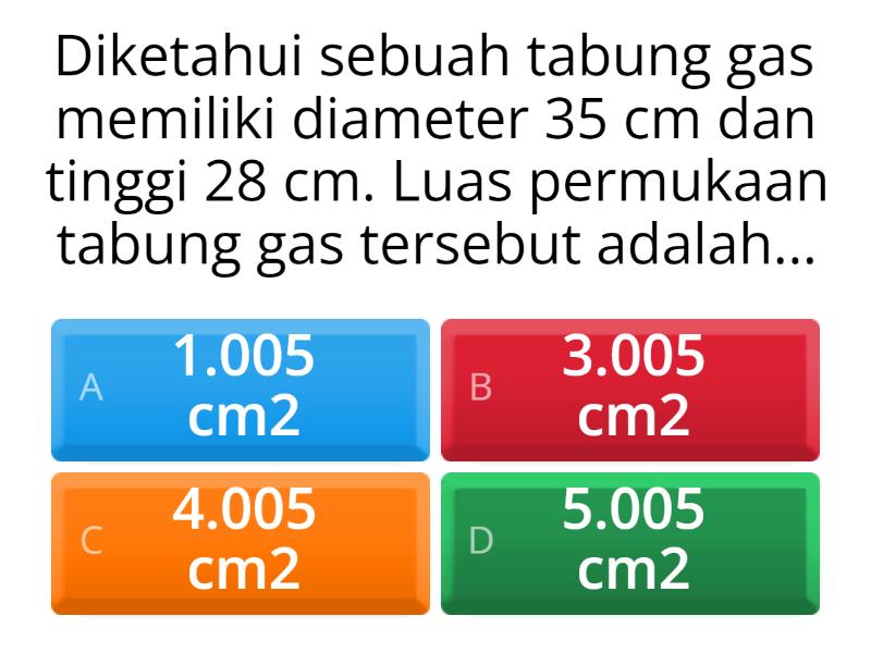 BANGUN RUANG SISI LENGKUNG - Quiz