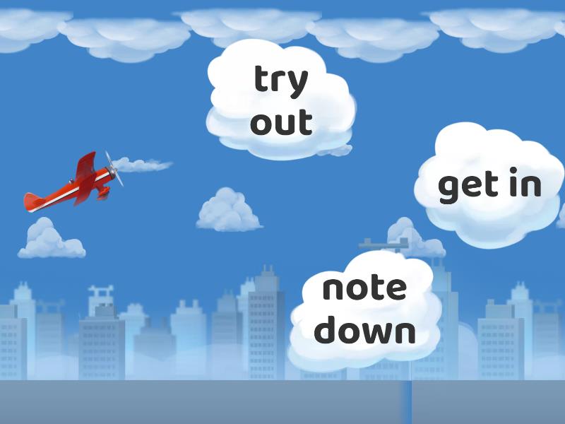 Phrasal verbs Unit 1 - Airplane