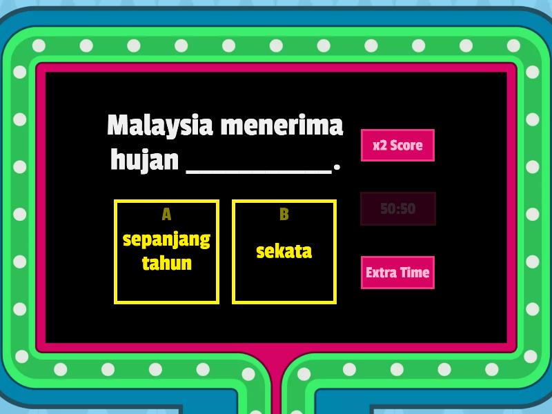 Ciri Iklim Di Malaysia: Hujan Perolakan - Gameshow Quiz