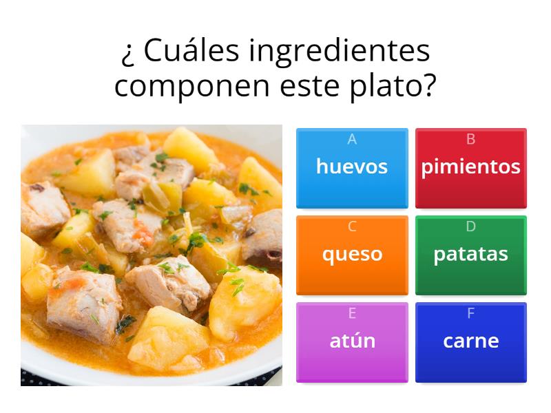 Actividad Sobre La Comida - Quiz