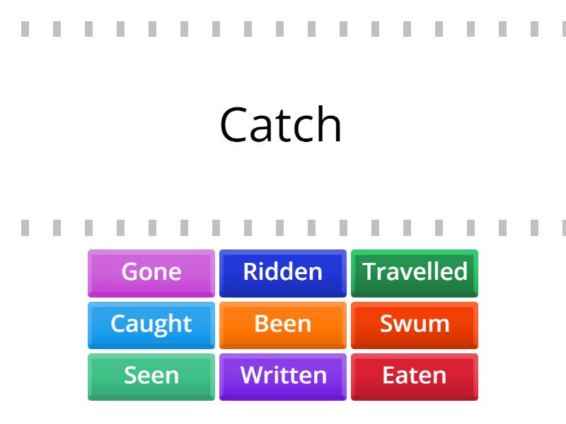 Verbs in Past Participle - Find the match