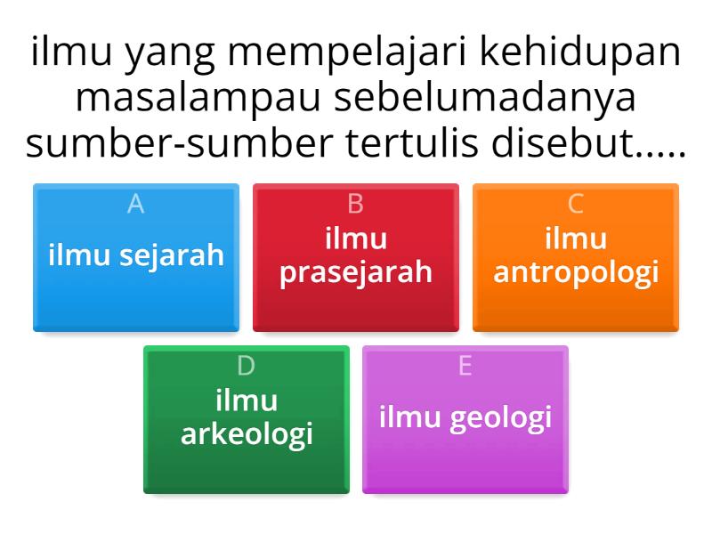 Konsep Sejarah - Quiz