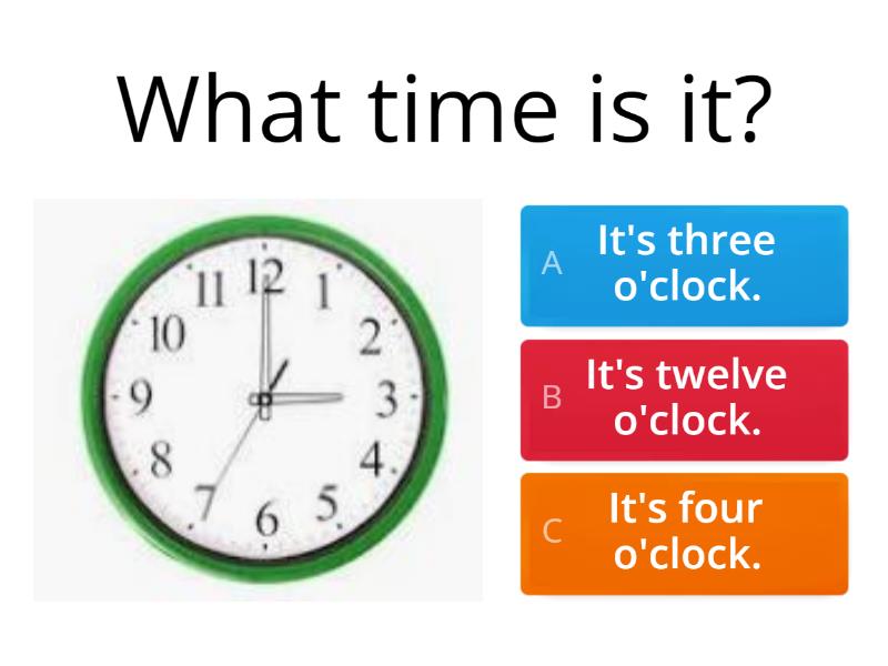 What time is it? - Quiz