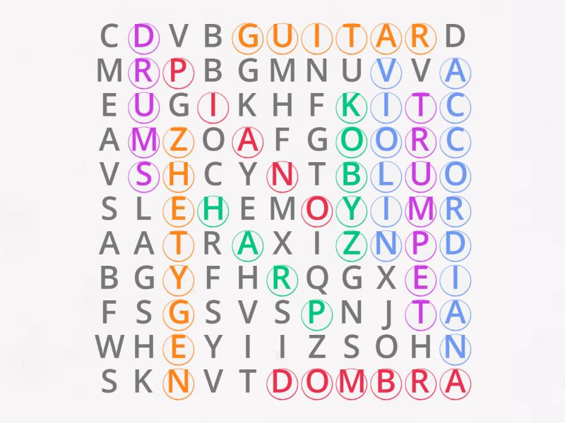 Music - Wordsearch