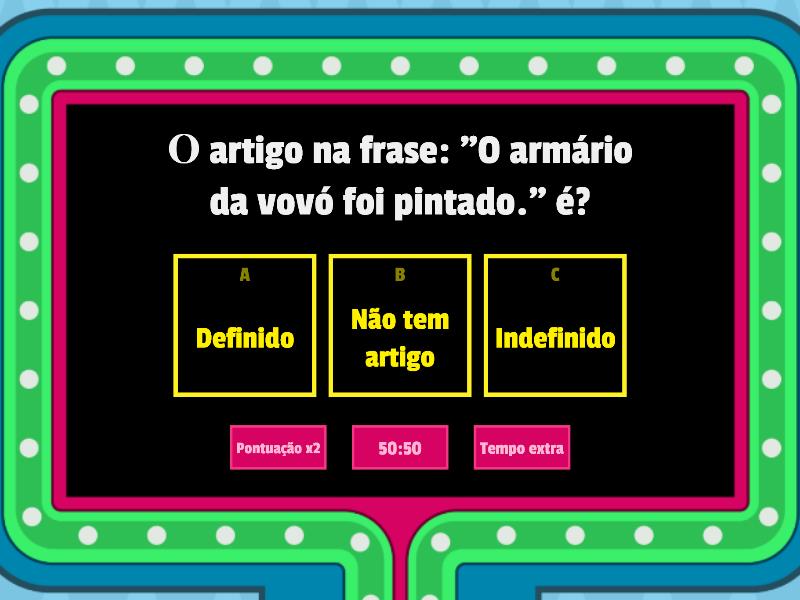 ATIVIDADE DE REVISÃO DE LÍNGUA PORTUGUESA - Concurso De Preguntas