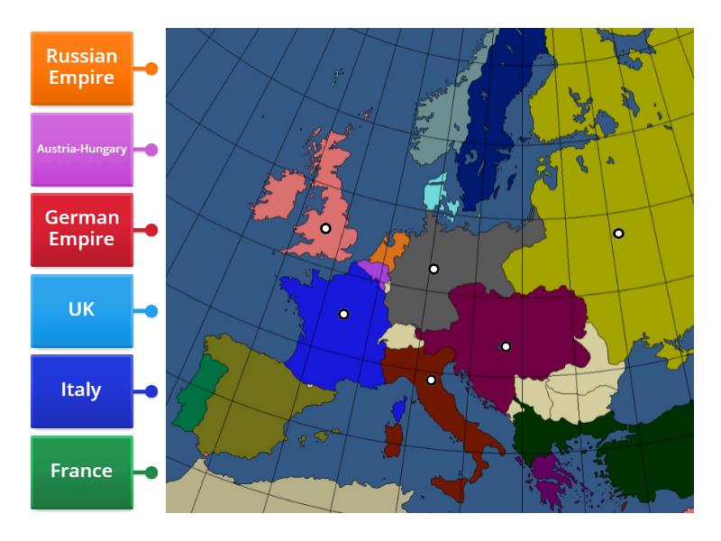 map of europe during ww1 1914