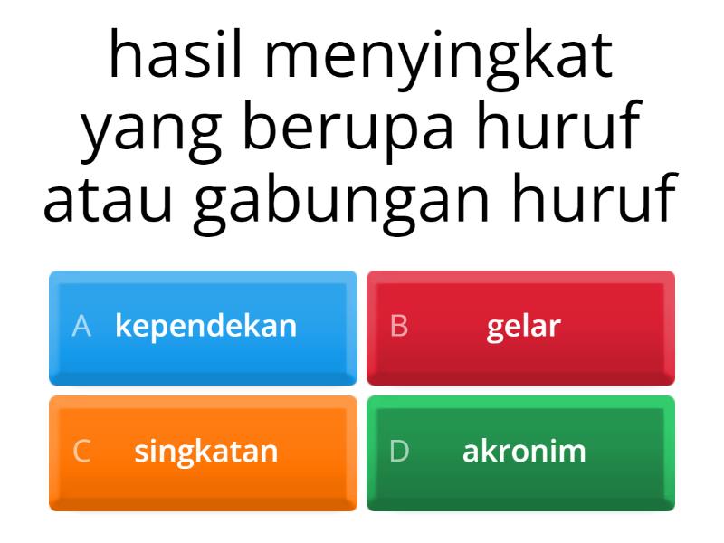 Tugas Bahasa Indonesia - Quiz