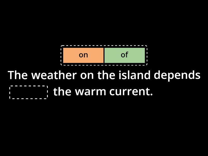 Prepositions after verbs - A2 - Complete the sentence