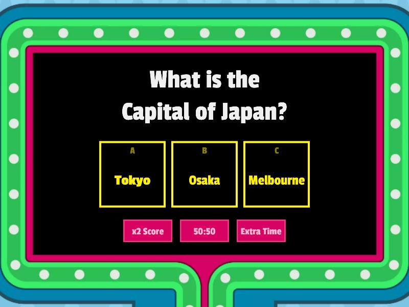 japanese quiz - Gameshow quiz