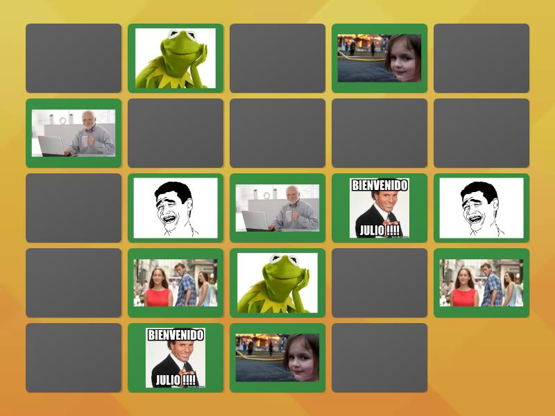 MEMES FAMOSOS - Matching pairs