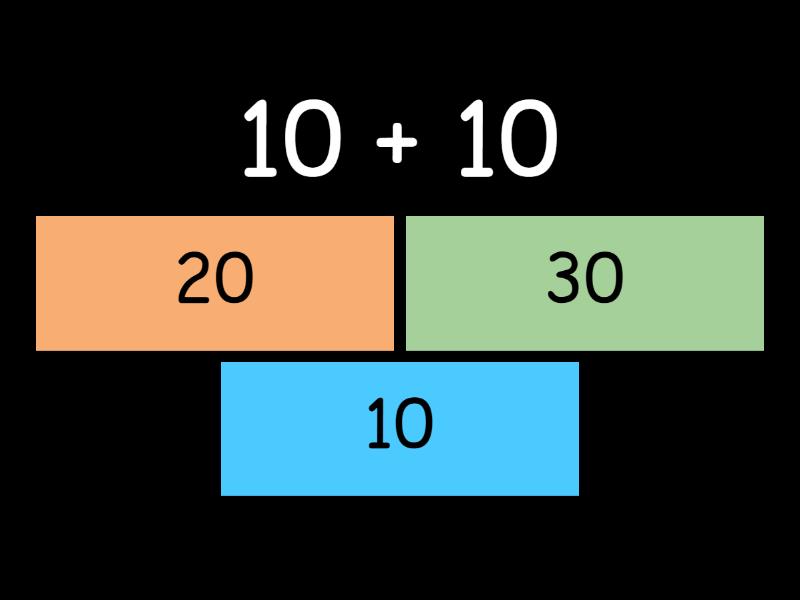 Adding tens quiz