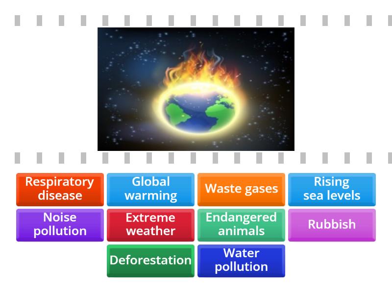 Match the picture with the environment problem - Find the match