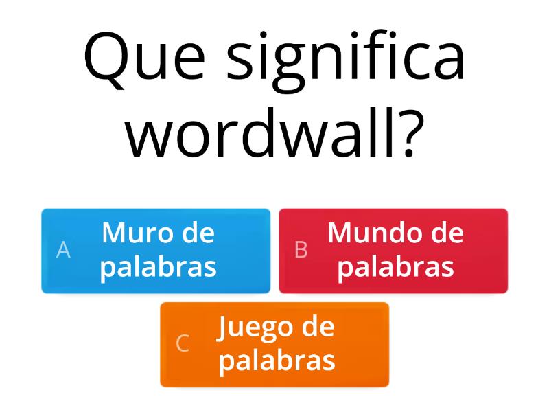 Wordwall - Quiz