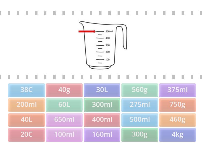 Reading scales - Find the match