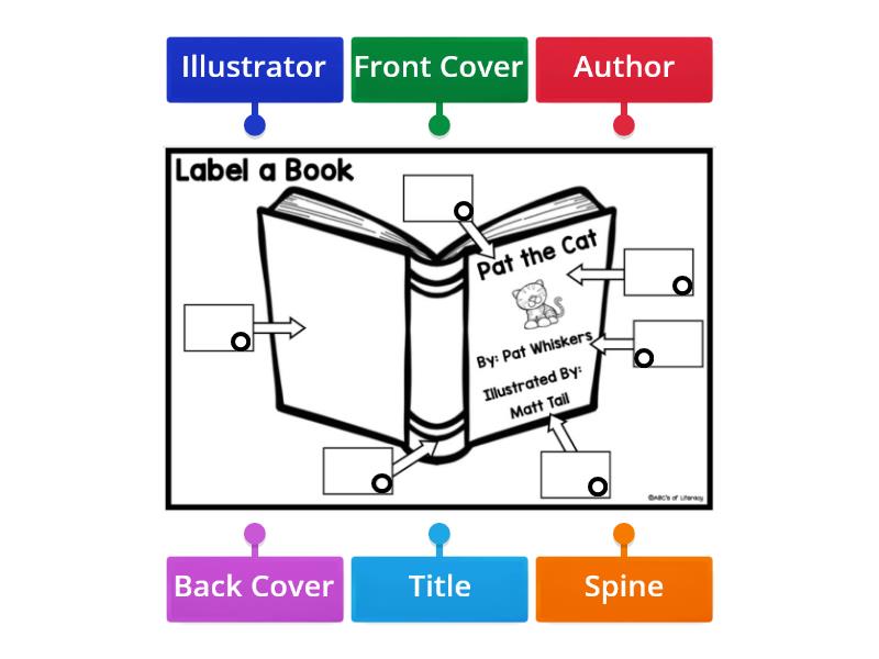 Label Parts of a Book - Labelled diagram