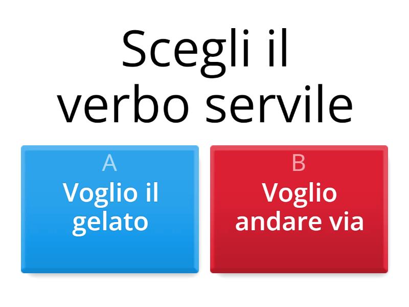 VERBI SERVILI - Quiz