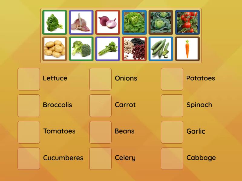 Vegetables - Match up