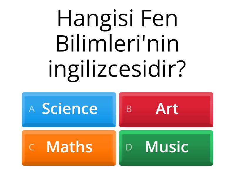 5 sınıfa hazırlık ingilizce testleri