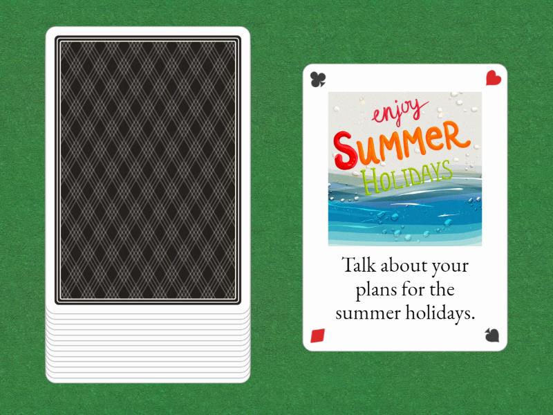 Future Tenses Speaking Cards