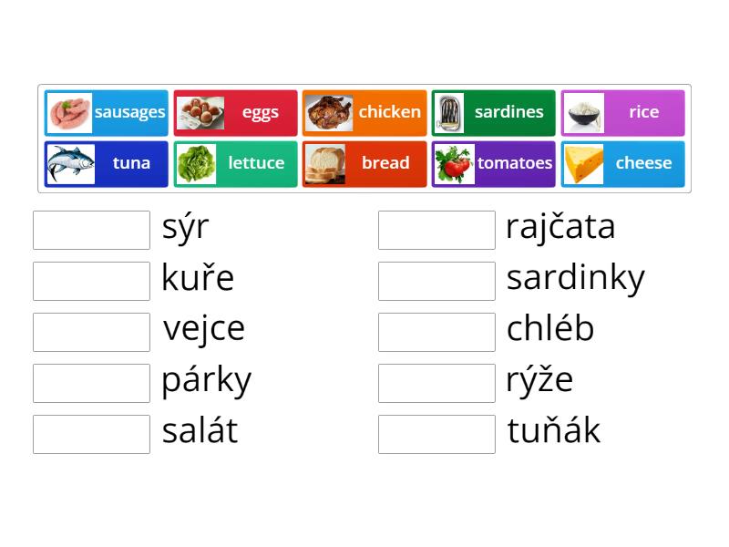 Incredible English 2 Unit 6 Food - Match up