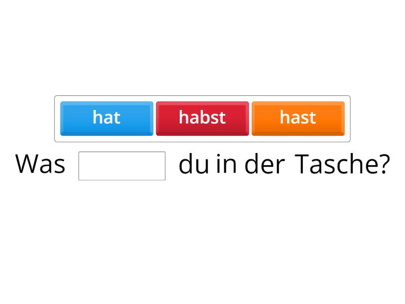 Verb - haben - Completa la oración