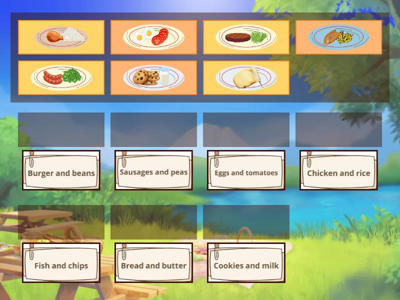 The menu - Match up
