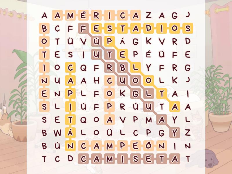 Sopa De Letras Copa América - Wordsearch