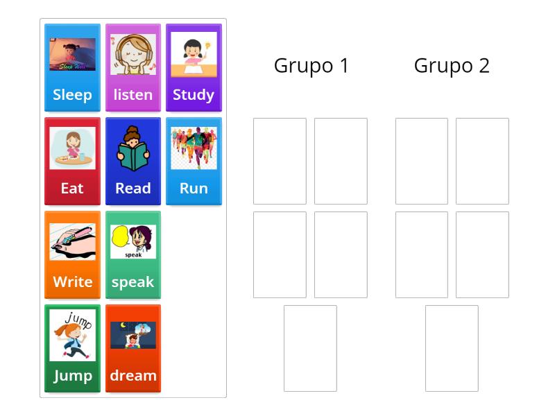 The verbs - Group sort