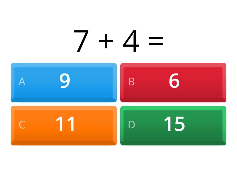 Math in english quiz