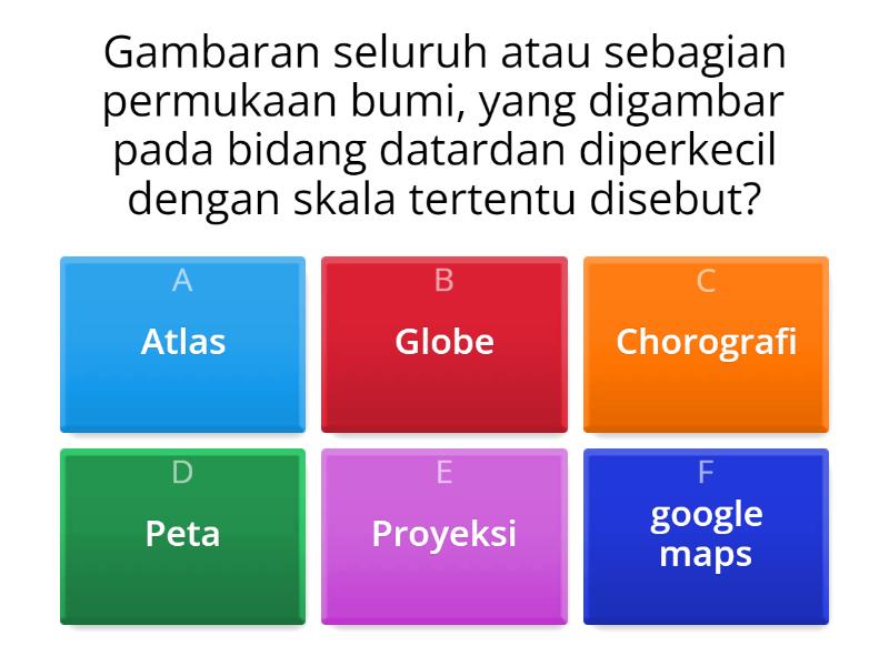 Bagian bagian peta kelas v quiz
