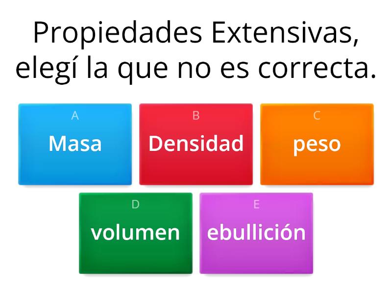 La Materia Y Sus Propiedades. - Quiz