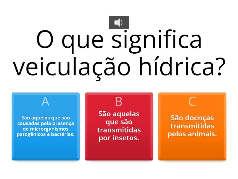 Doenças de veiculação hídrica - Questionário