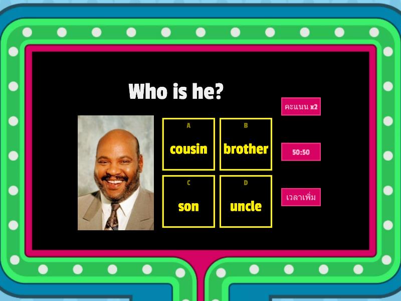 Wordwall family Game - Gameshow quiz