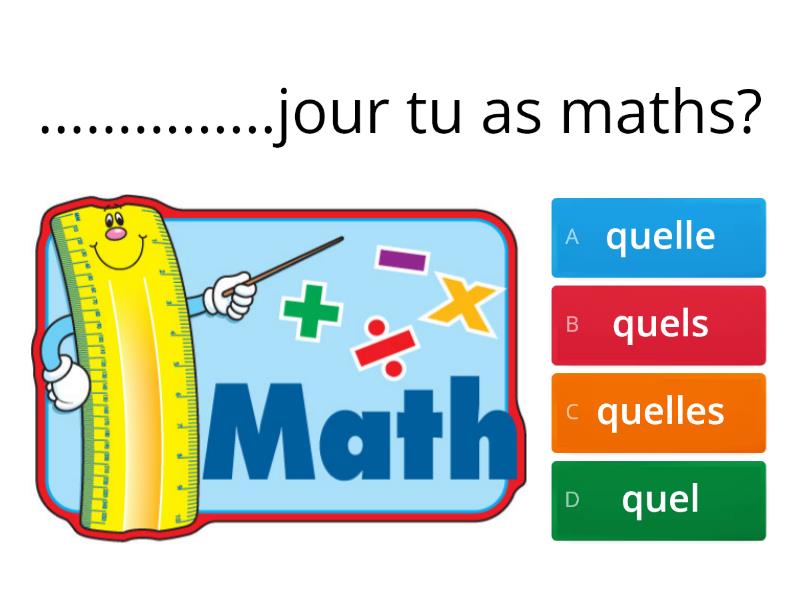 Quel, Quelle, Quels, Quelles - Quiz