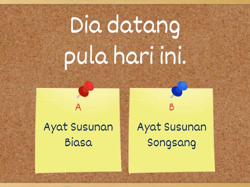 SUSUNAN KONSTITUEN AYAT - Quiz