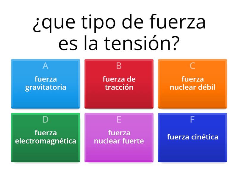 Preguntas De Fuerza De Tension Quiz