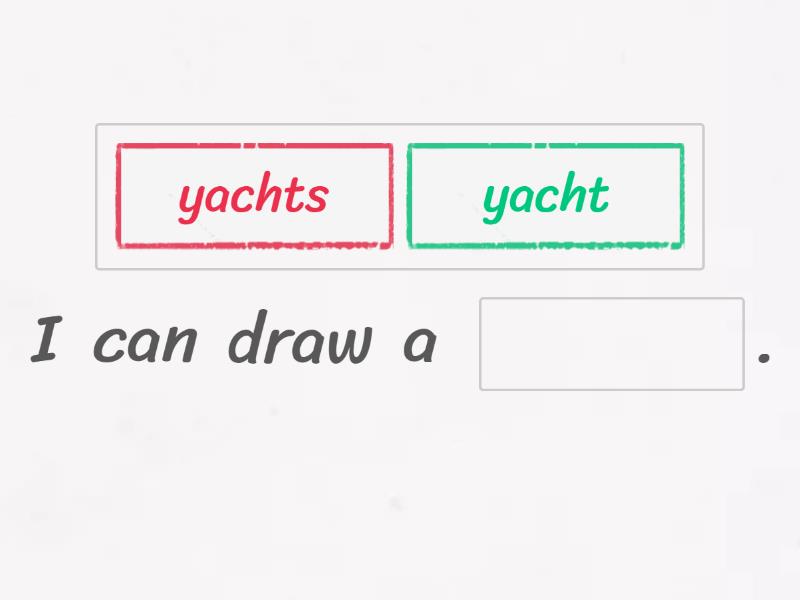 yacht make a sentence