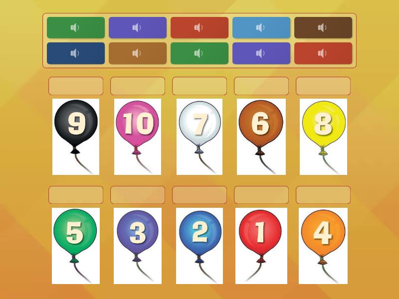 Numbers 1-10. Team Together 1 - Match up