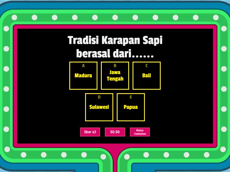 Keberagaman Tradisi - Gameshow Quiz