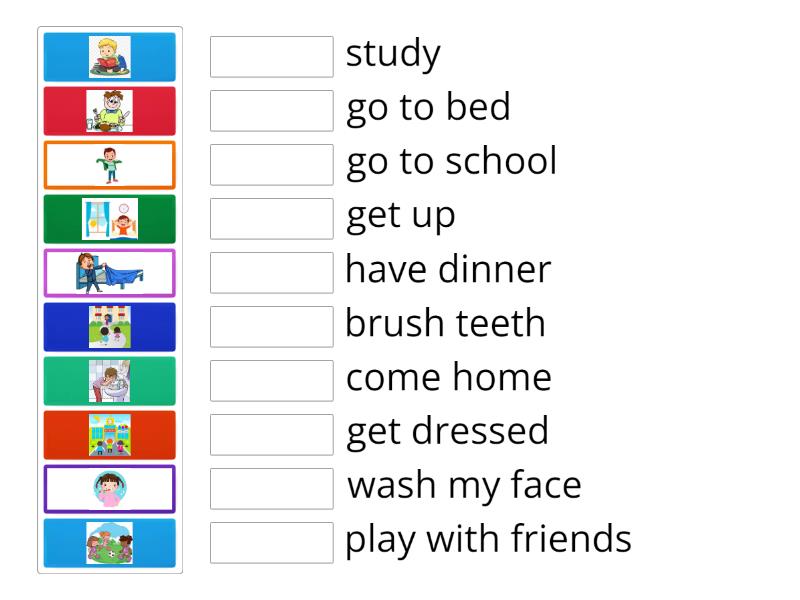 Daily activity - Match up