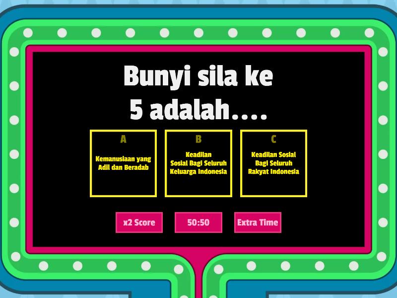 Lambang Dan Pengamalan Pancasila - Kuis Gameshow