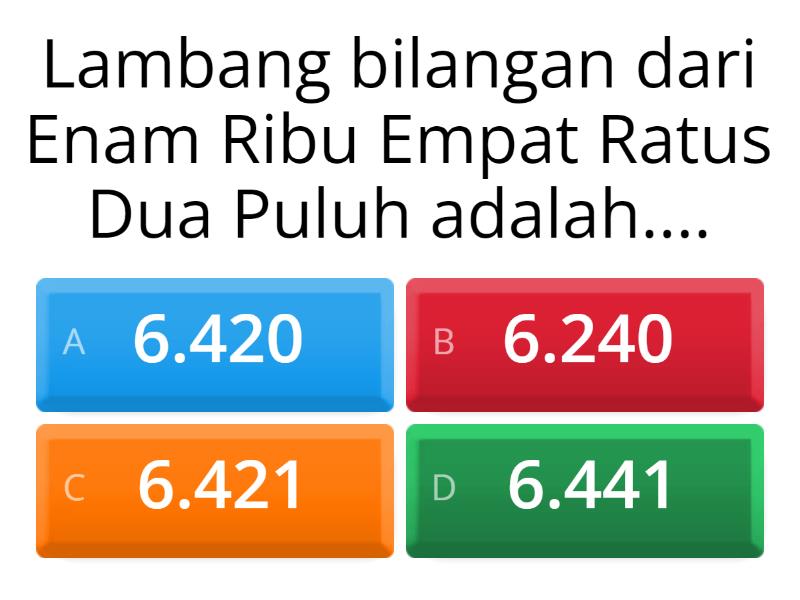 Soal Matematika Nilai Tempat - Quiz