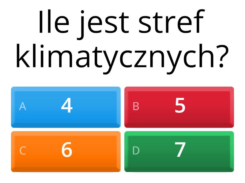 Quiz - Klimat - Test